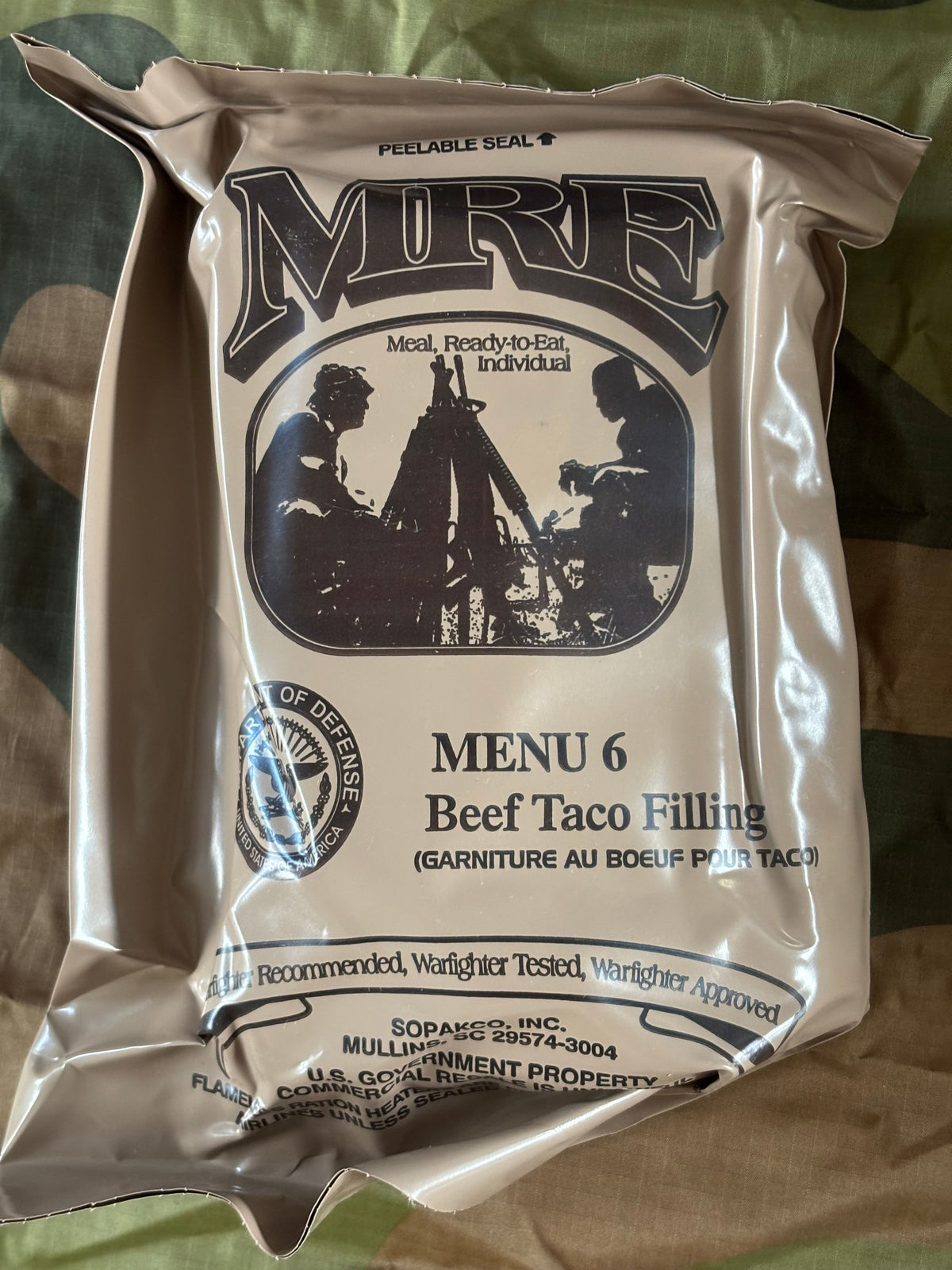 US, Meal Ready to Eat, field ration