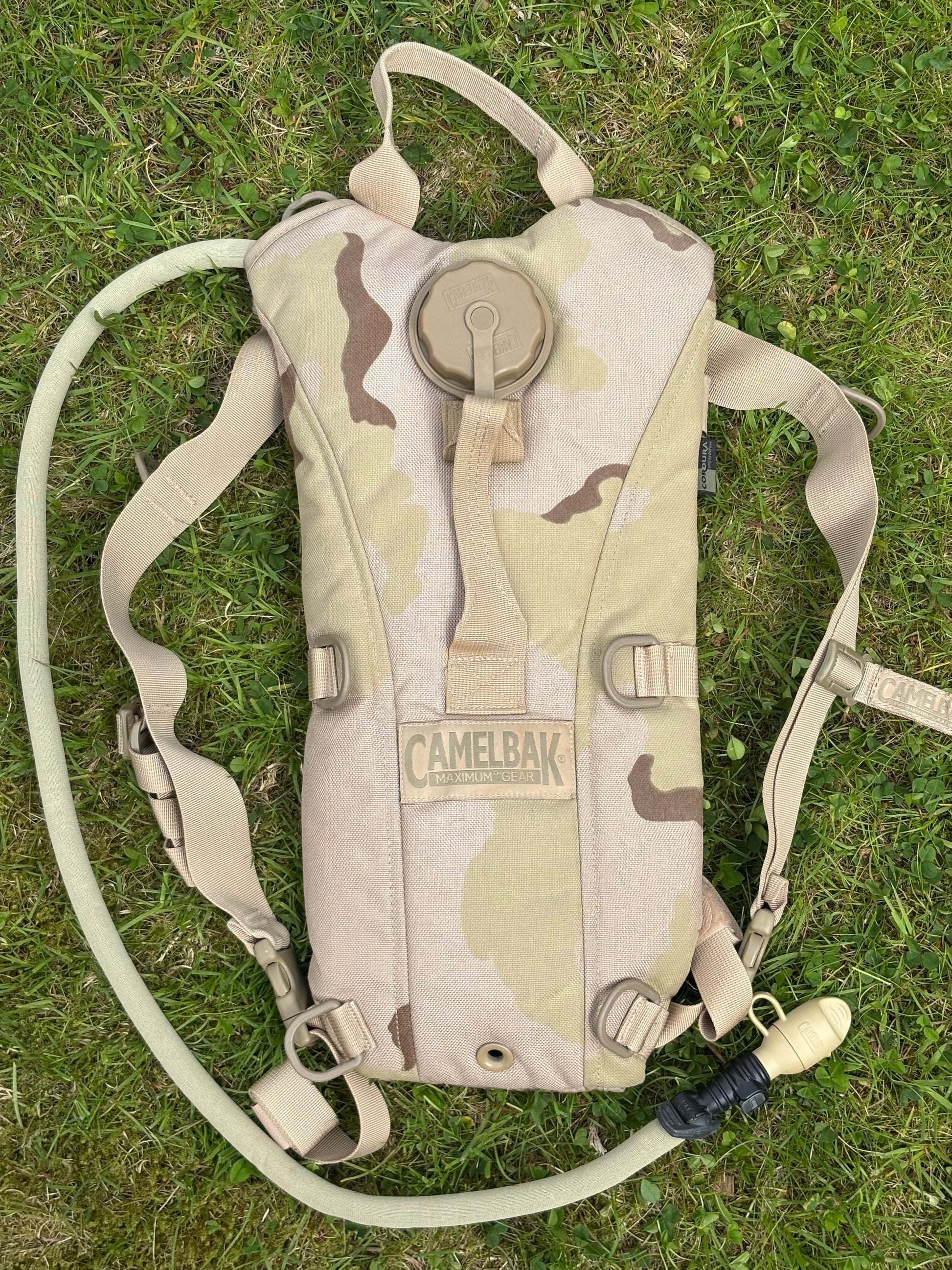 Camelbak, three color desert camouflage