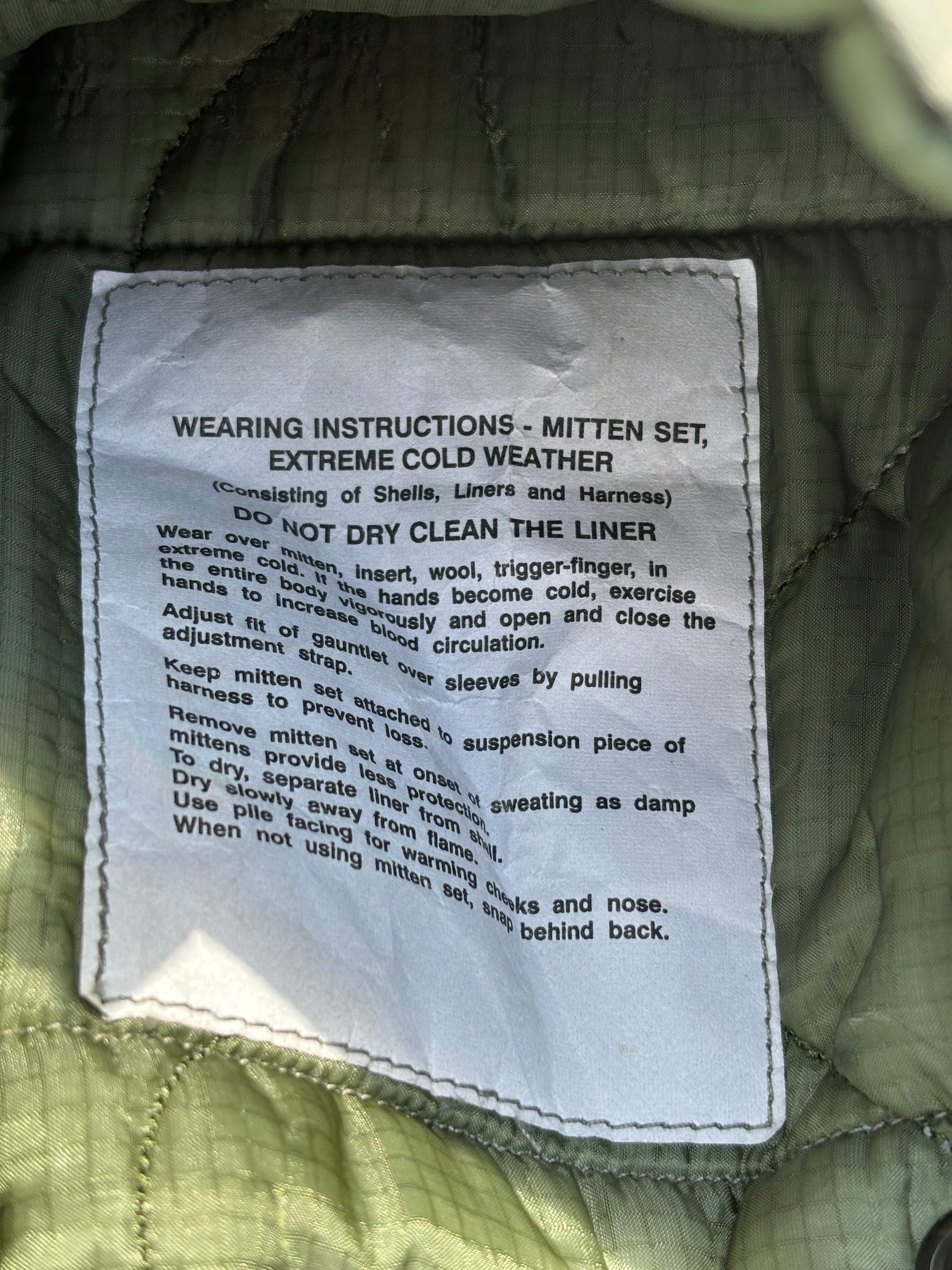 US Army extreme cold weather mittens, UCP