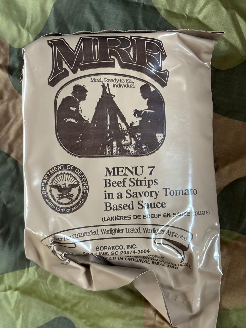 US, Meal Ready to Eat, field ration