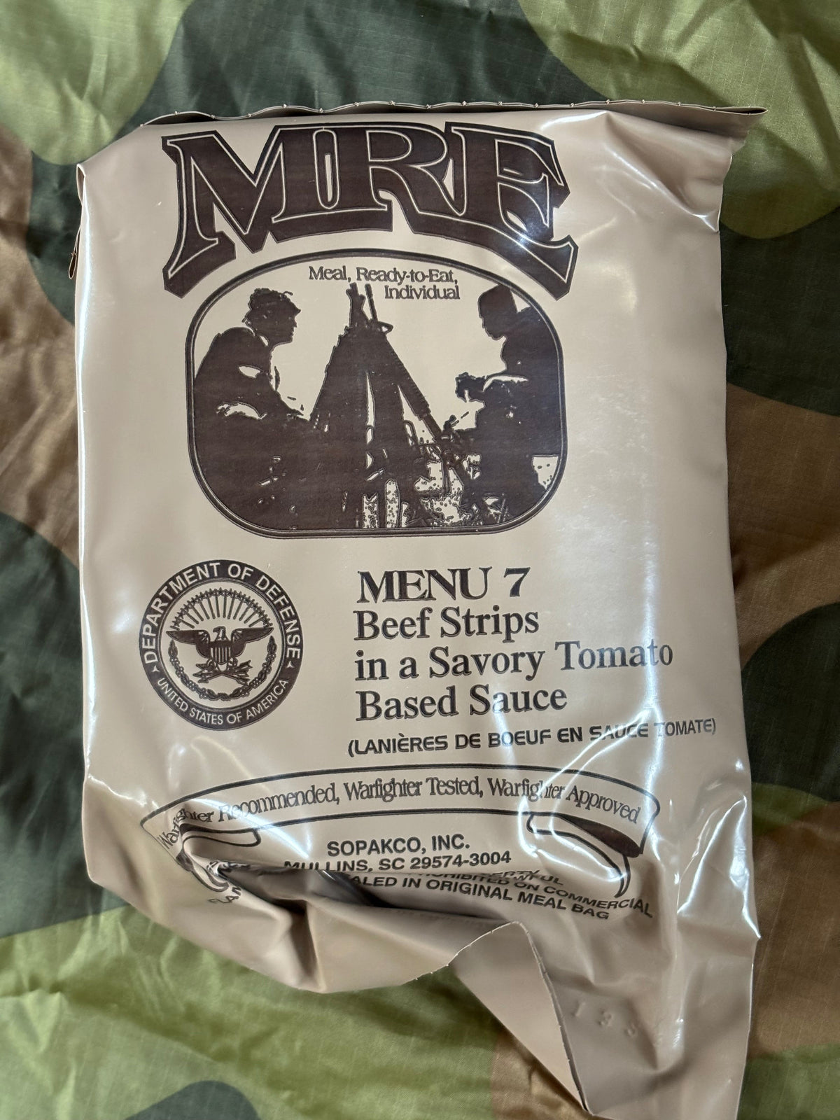 US, Meal Ready to Eat, field ration