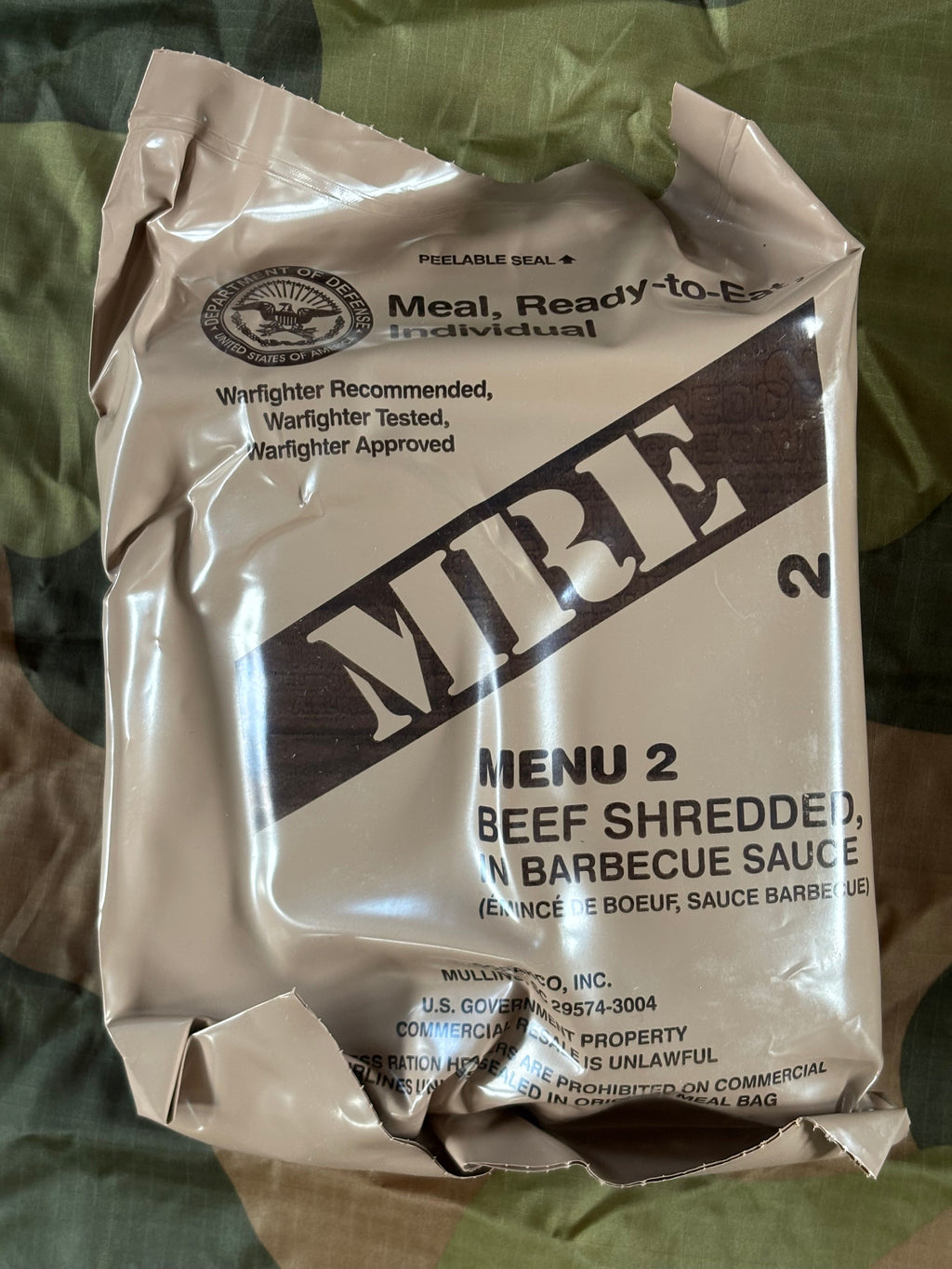 US, Meal Ready to Eat, field ration