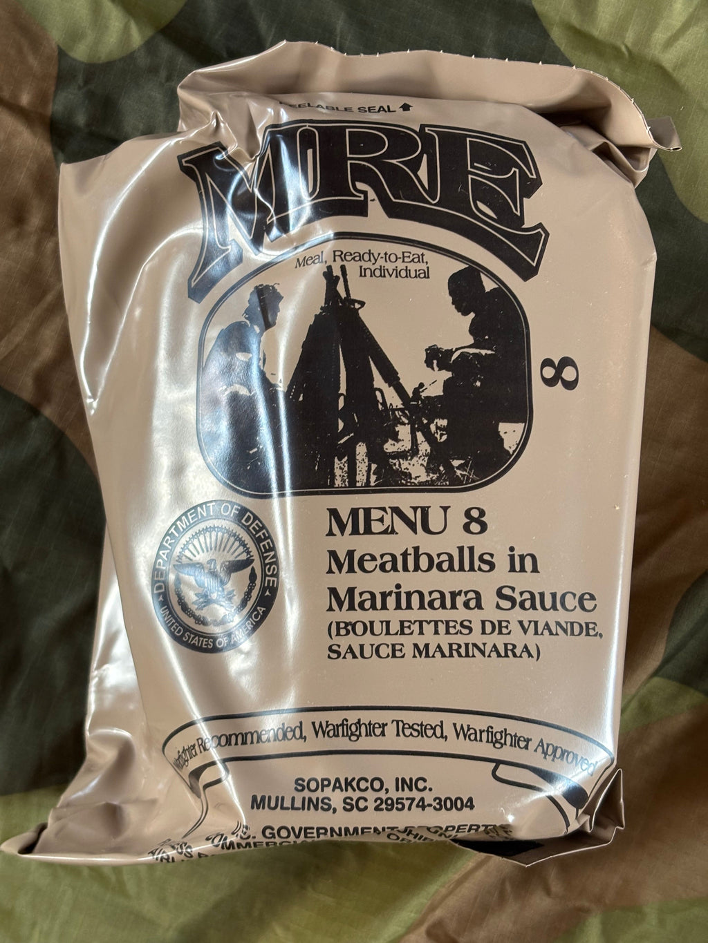 US, Meal Ready to Eat, field ration