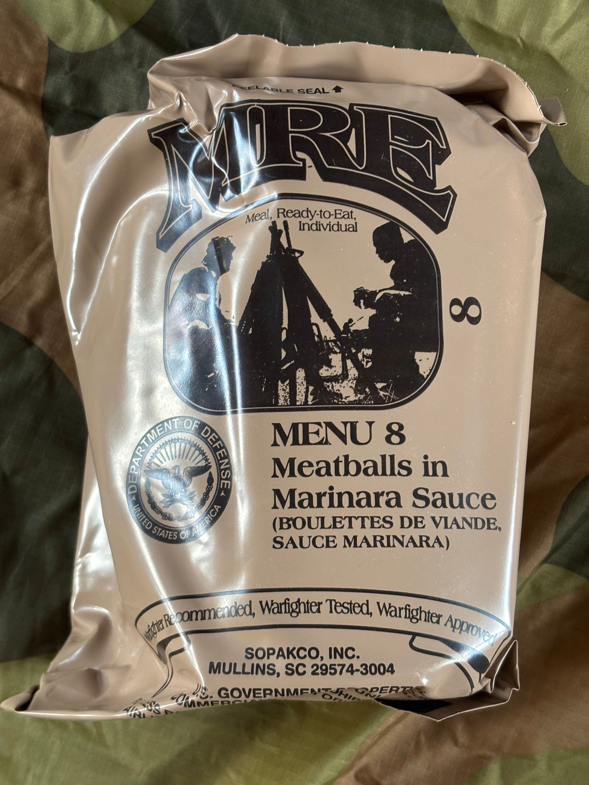 US, Meal Ready to Eat, field ration